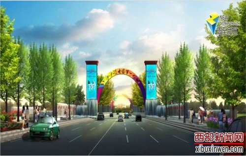 中国第一水街规划示意图。未来,该水街将融合城市园林和城市文化,建设具有关中特色的主题公园。(图片由周至县委宣传部提供)
