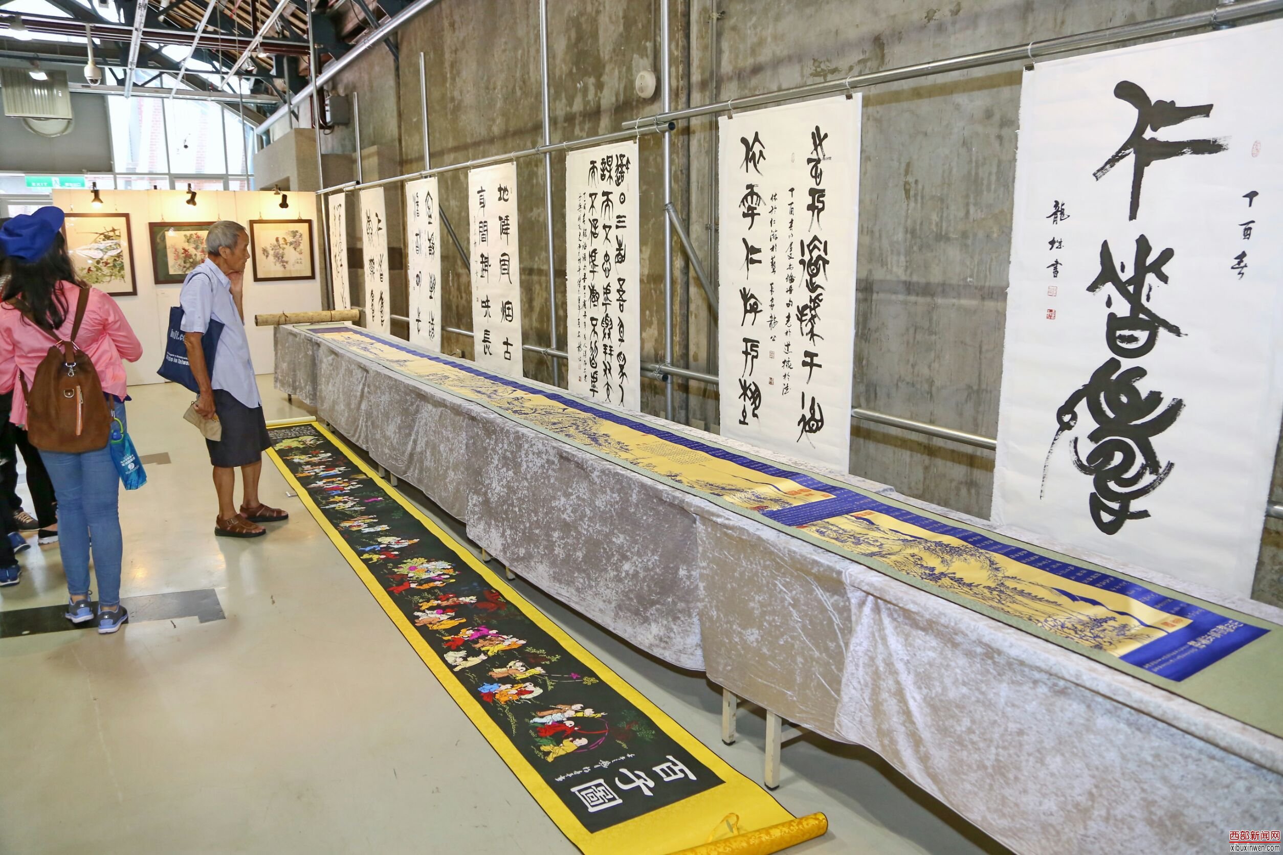圖文:陝西龍城書院台灣藝術交流大展找到大師圓滿成功。(特派員孫崇文攝影)