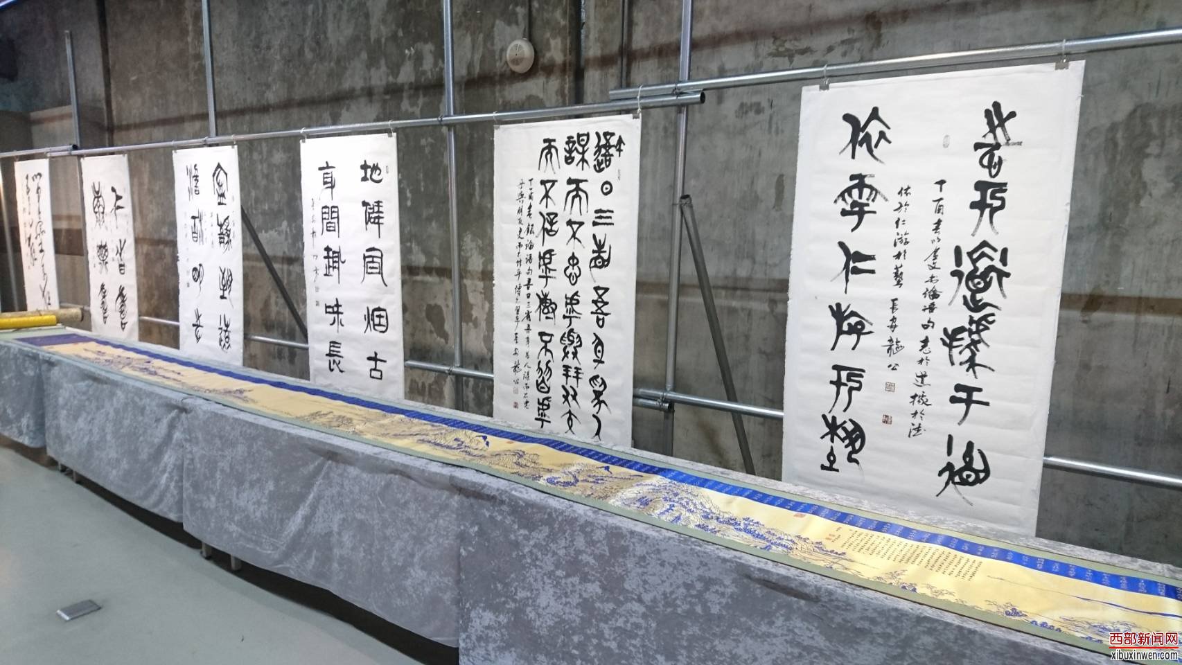 圖文:陝西龍城書院台灣藝術交流大展找到大師圓滿成功。(特派員孫崇文攝影)